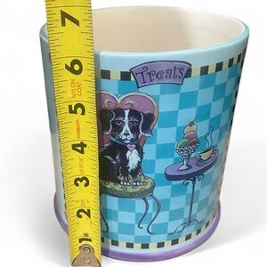 Dog Treats Jar–Hand-Painted Design Decorative Ceramic